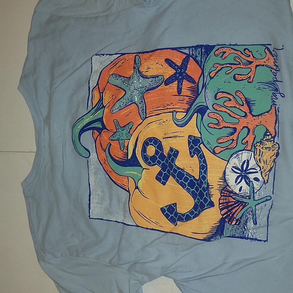 Mg palmer pumpkin sea shell shirt